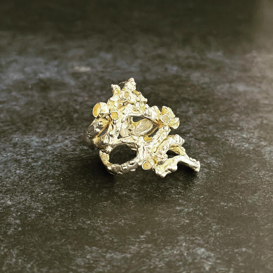 CORALS GOLD AND SILVER RING ‘’R076SS’’