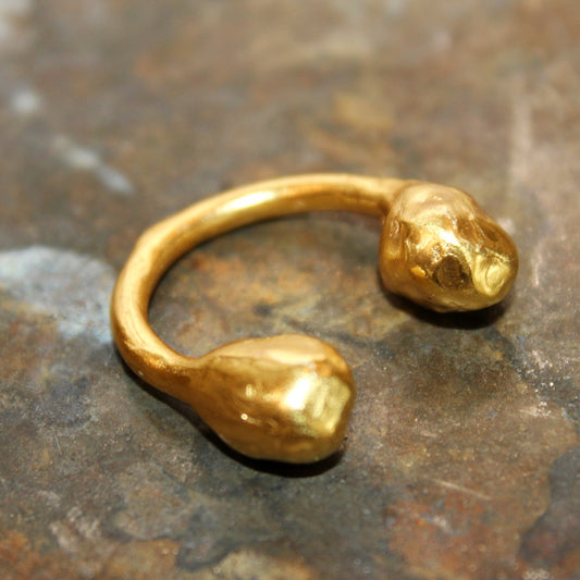 GOLD BIG DOTS RING ‘’R004GP’’