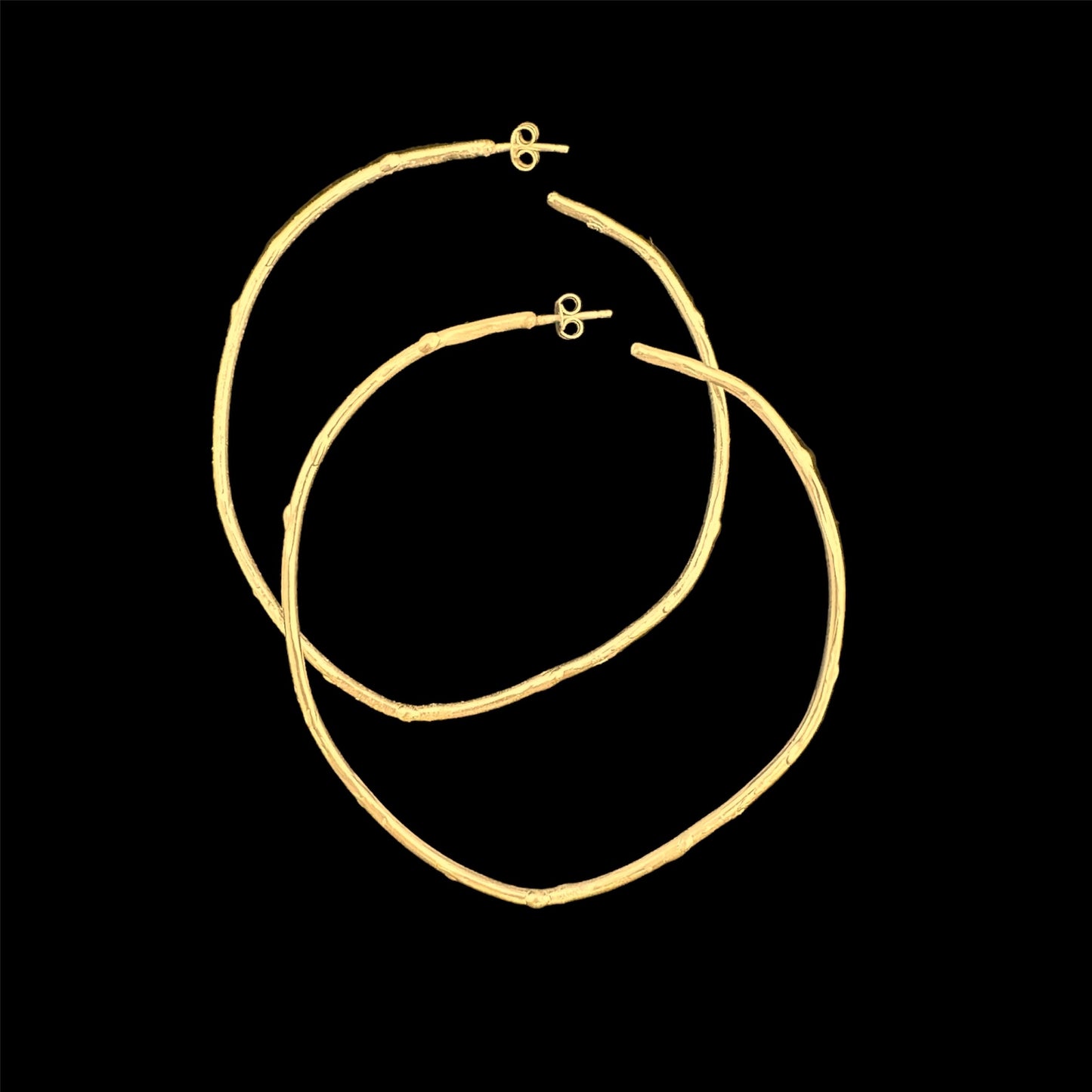 LARGE GOLD HOOPS EARRINGS ‘’E211GP'’