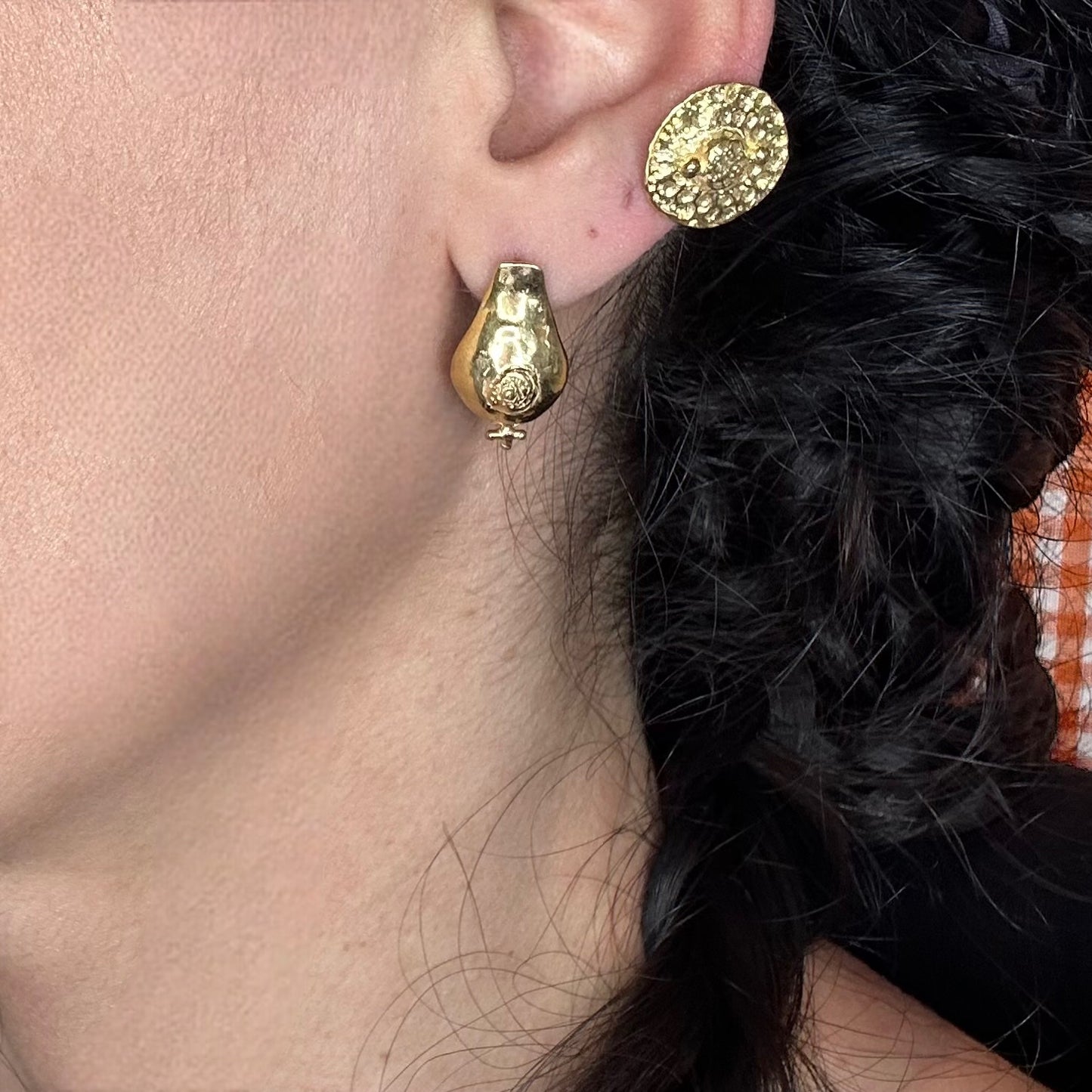 GOLD NIPPLES EARRINGS ‘’E200GP’’