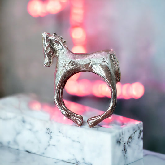 SILVER HORSE RING ‘’R200SS’’