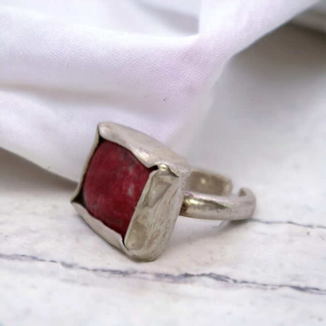 THULITE RING ‘’R039SS/S’’