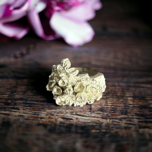 SILVER FLOWERS RING ‘’R074SS’’