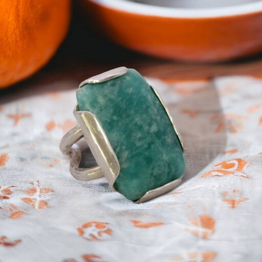 AMAZONITE RING ‘’R047SS/S’’