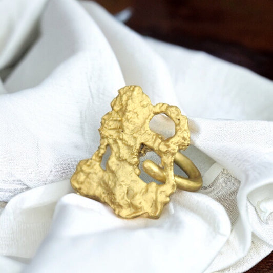 GOLD ABSTRACT RING ‘’R021GP’’