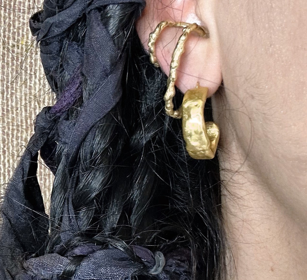 DOUBLE GOLD EAR CUFF ‘’E212GP’’