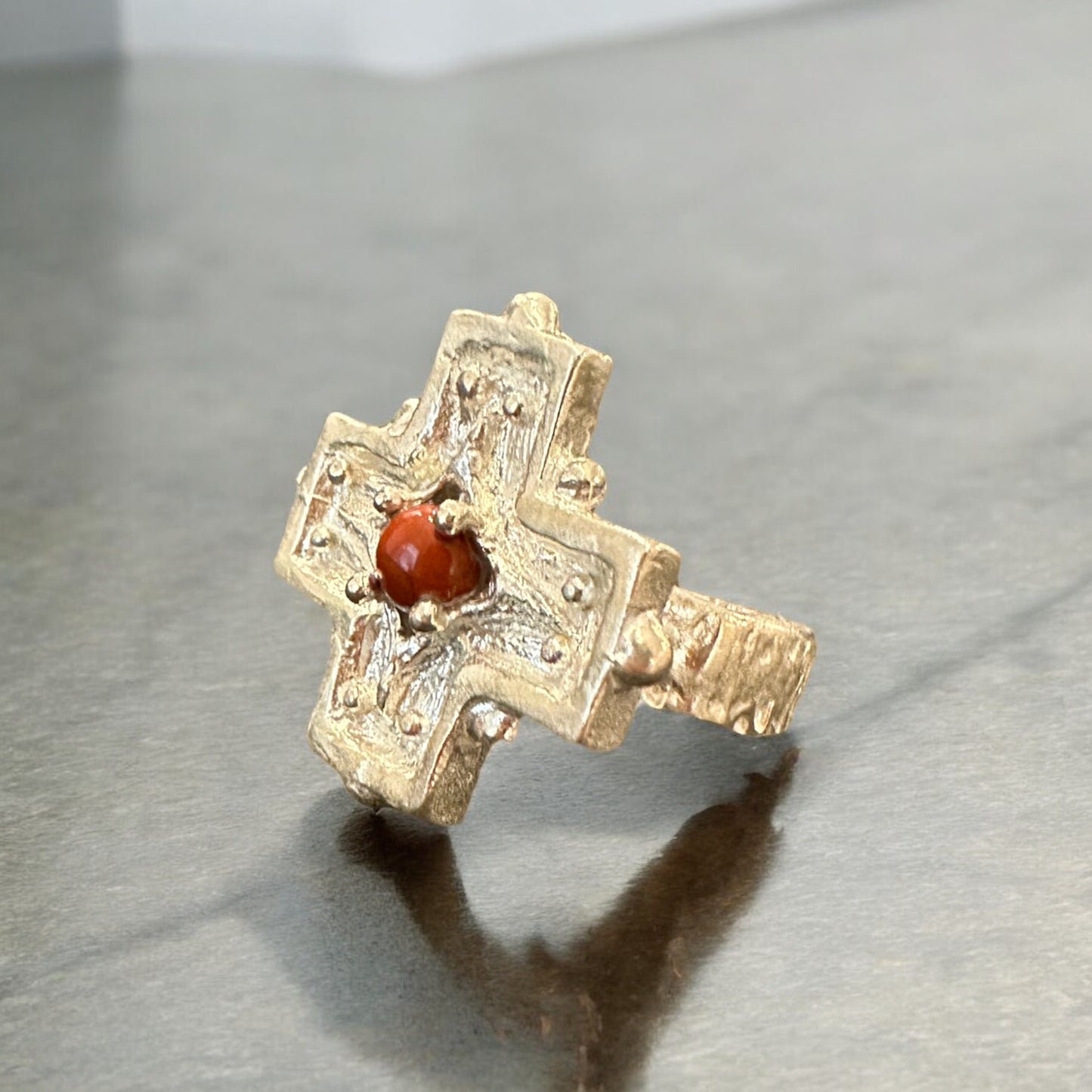 CROSS RING ‘’R234SS CORAL’’