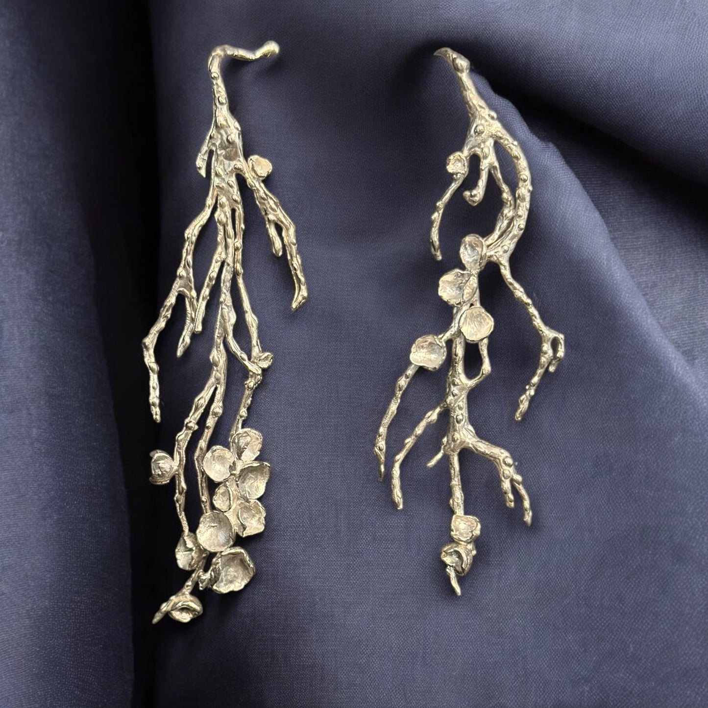 SILVER BRANCHES EARRINGS ‘’E030SS’’