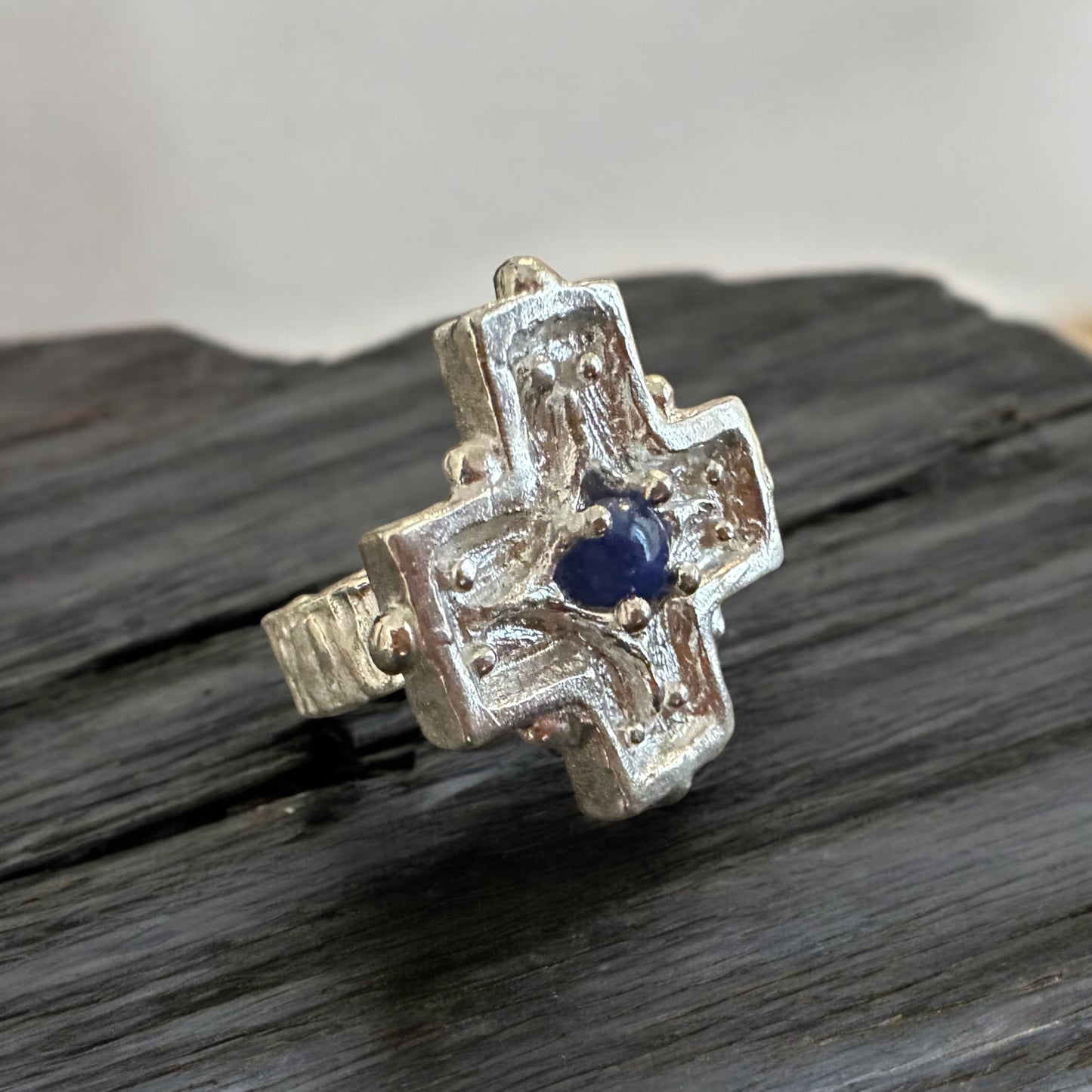 CROSS RING ‘’R234SS SODALITE’’