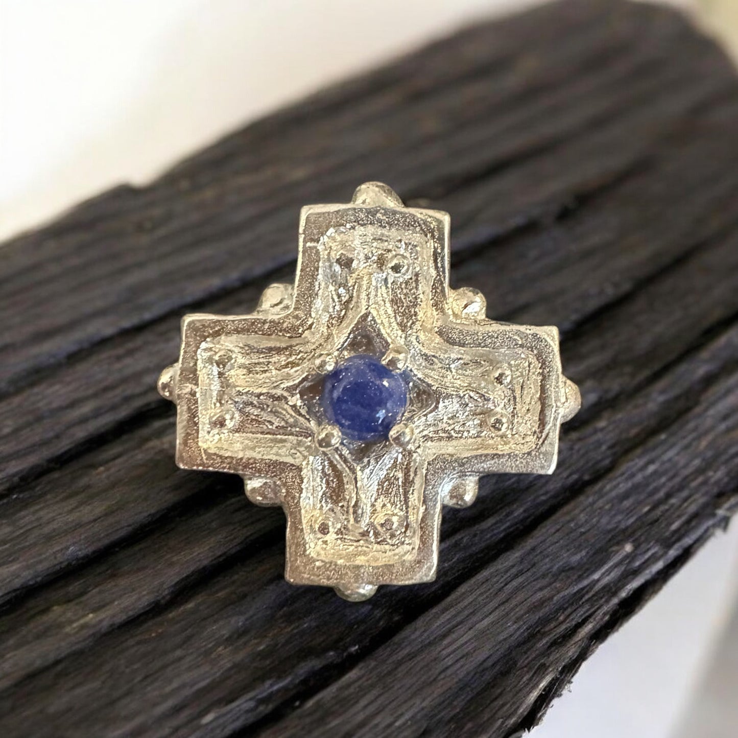 CROSS RING ‘’R234SS SODALITE’’