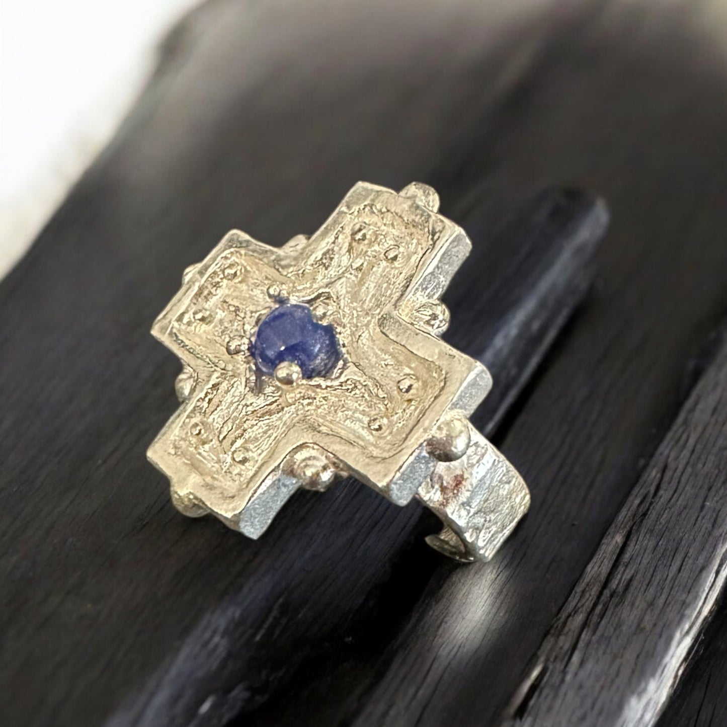 CROSS RING ‘’R234SS SODALITE’’